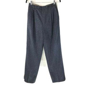 Ann Stevens Womens Pants Blue High Rise Pleated 12